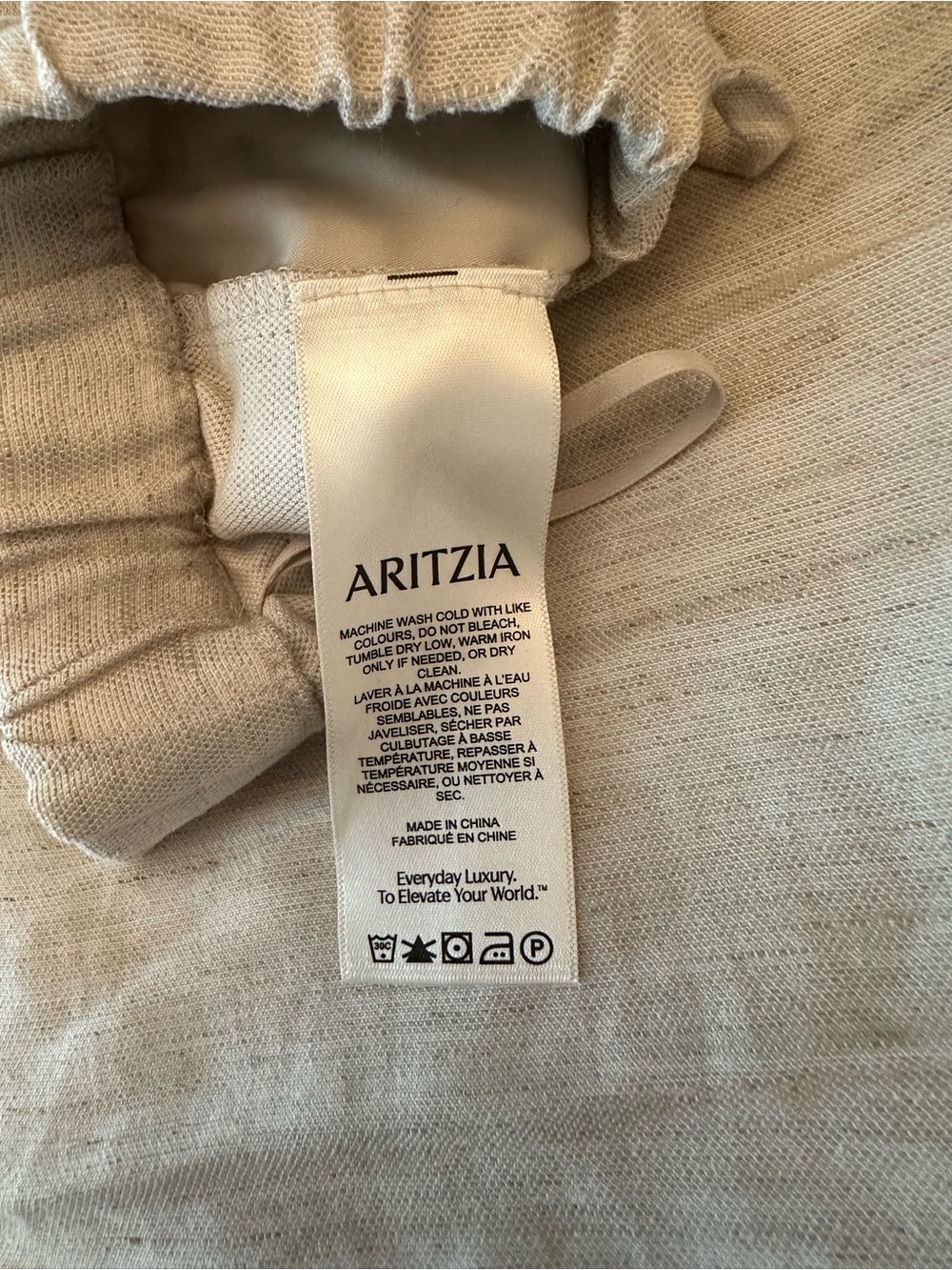 Aritzia Wilfred NWT Lodge Pants in CruiseLinen Fabric - Picture 7 of 12